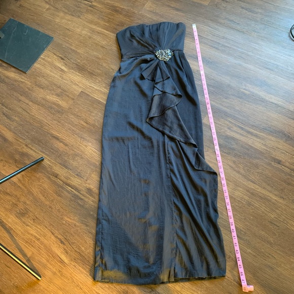 BCBGMaxAzria Ila Twilight Blue Strapless Formal Maxi Dress - Picture 14 of 16